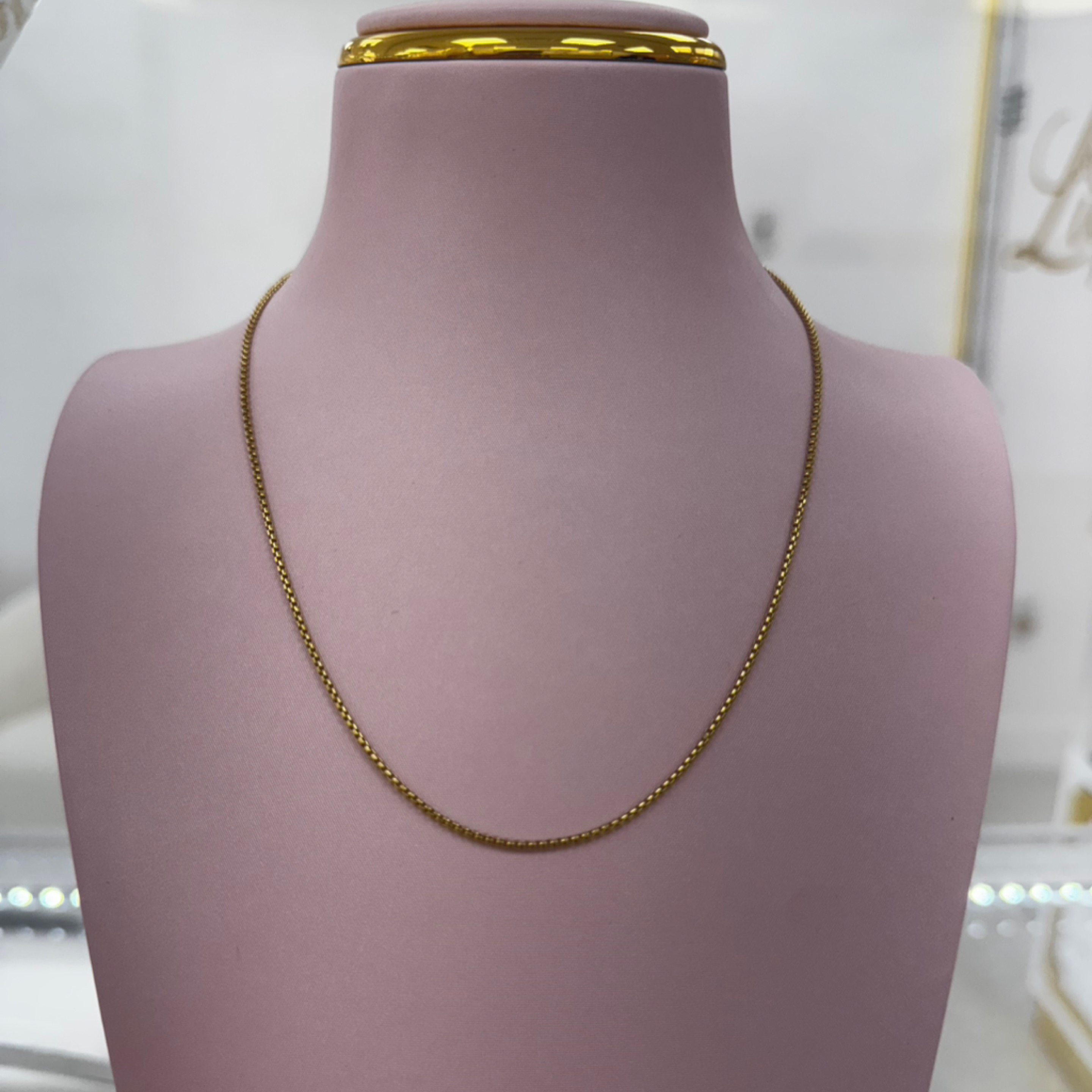 Box chain 1.5mm 14KT