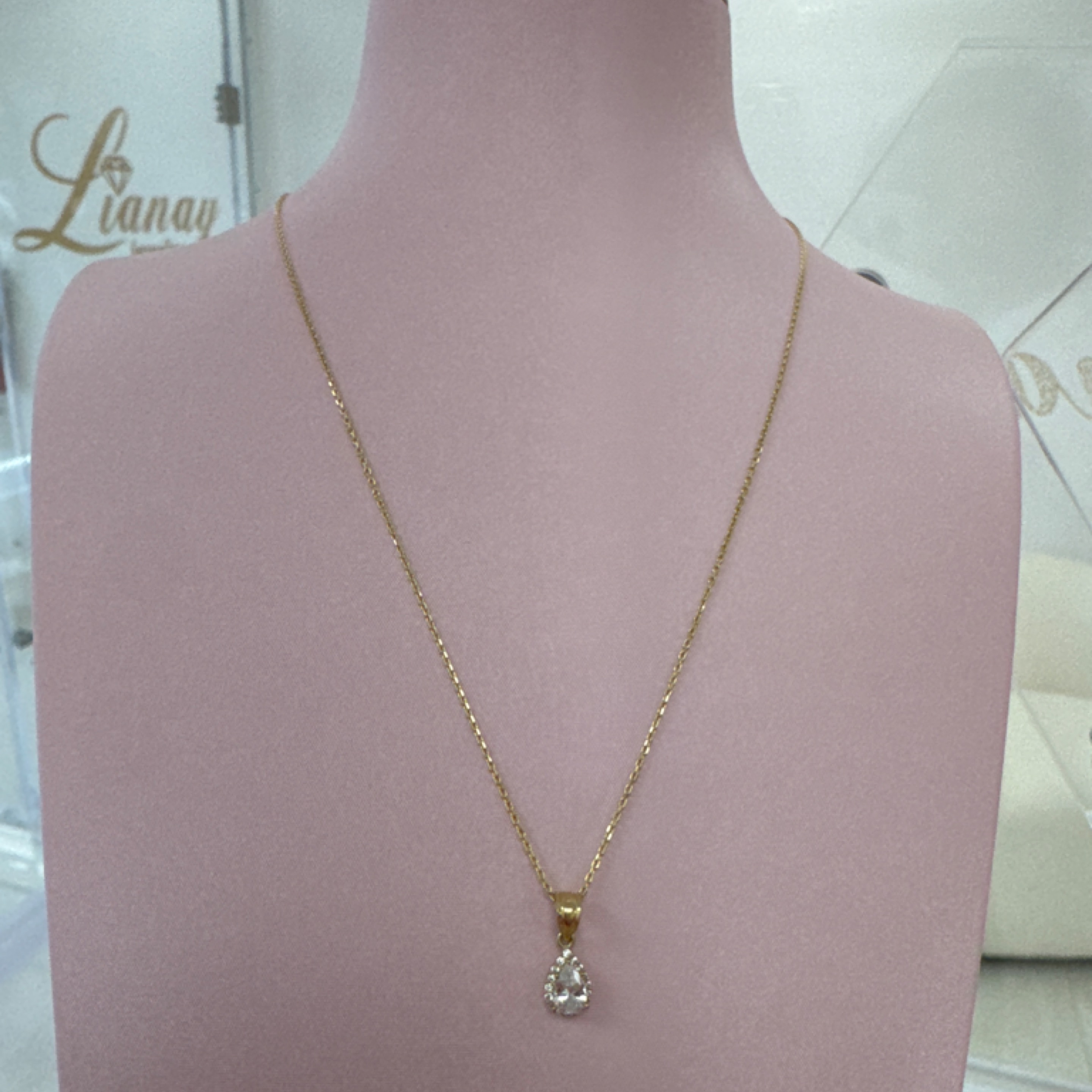 Elegant chain & gothic pendant Zc 10KT