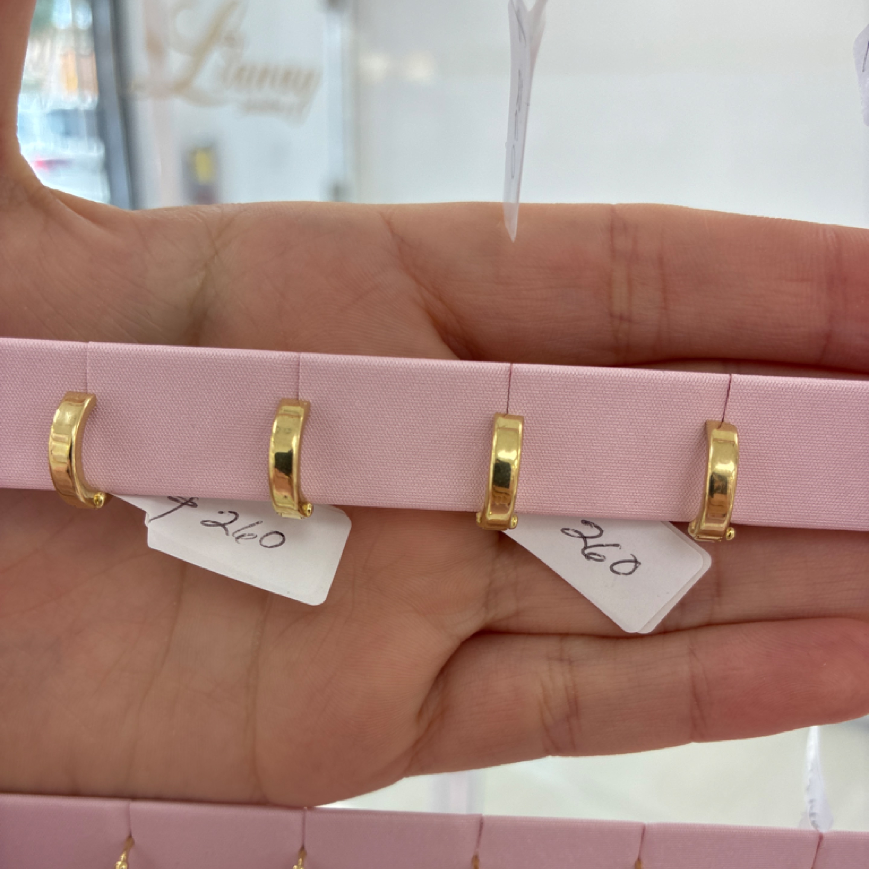 Plain small hoop 14KT