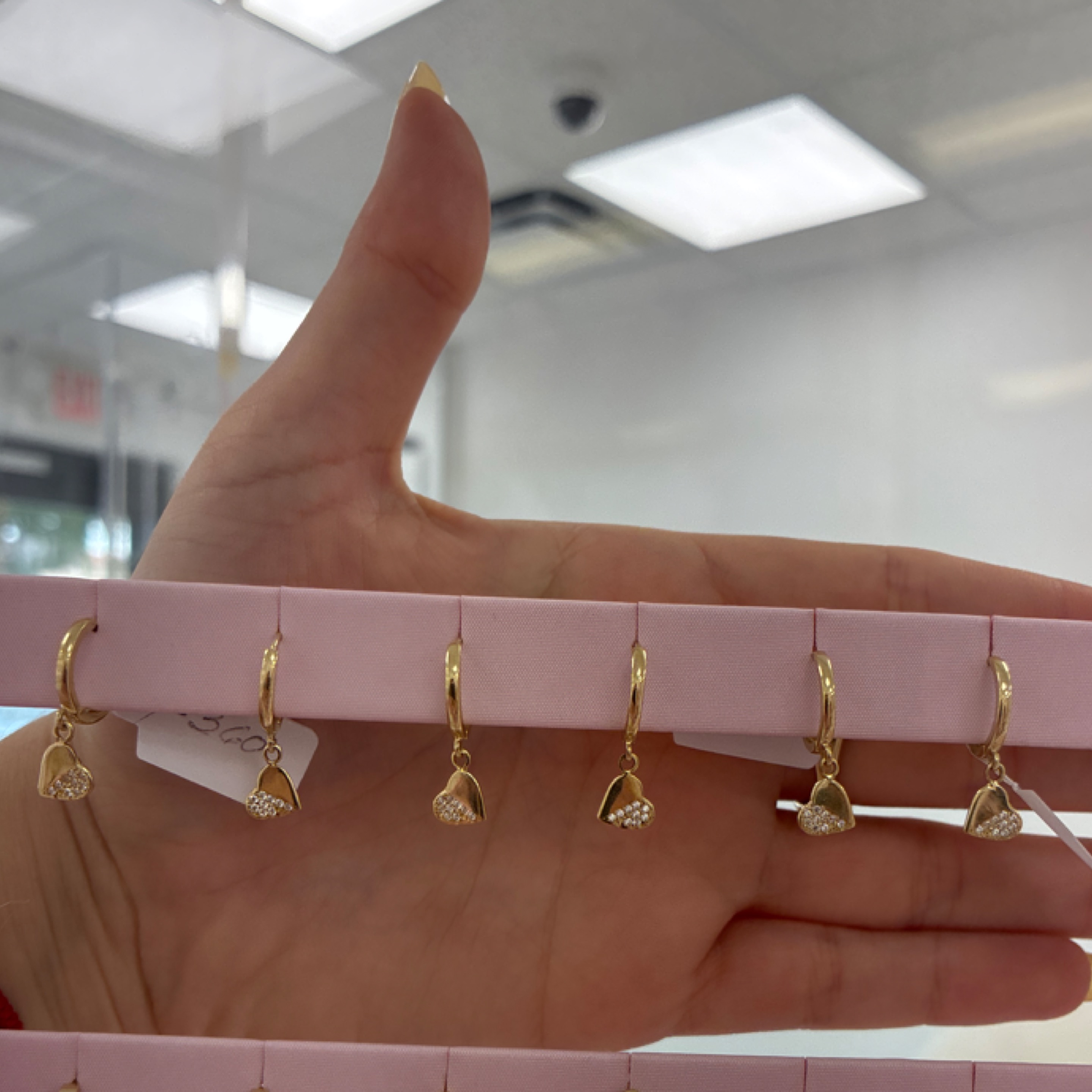 Heart hoop 14KT