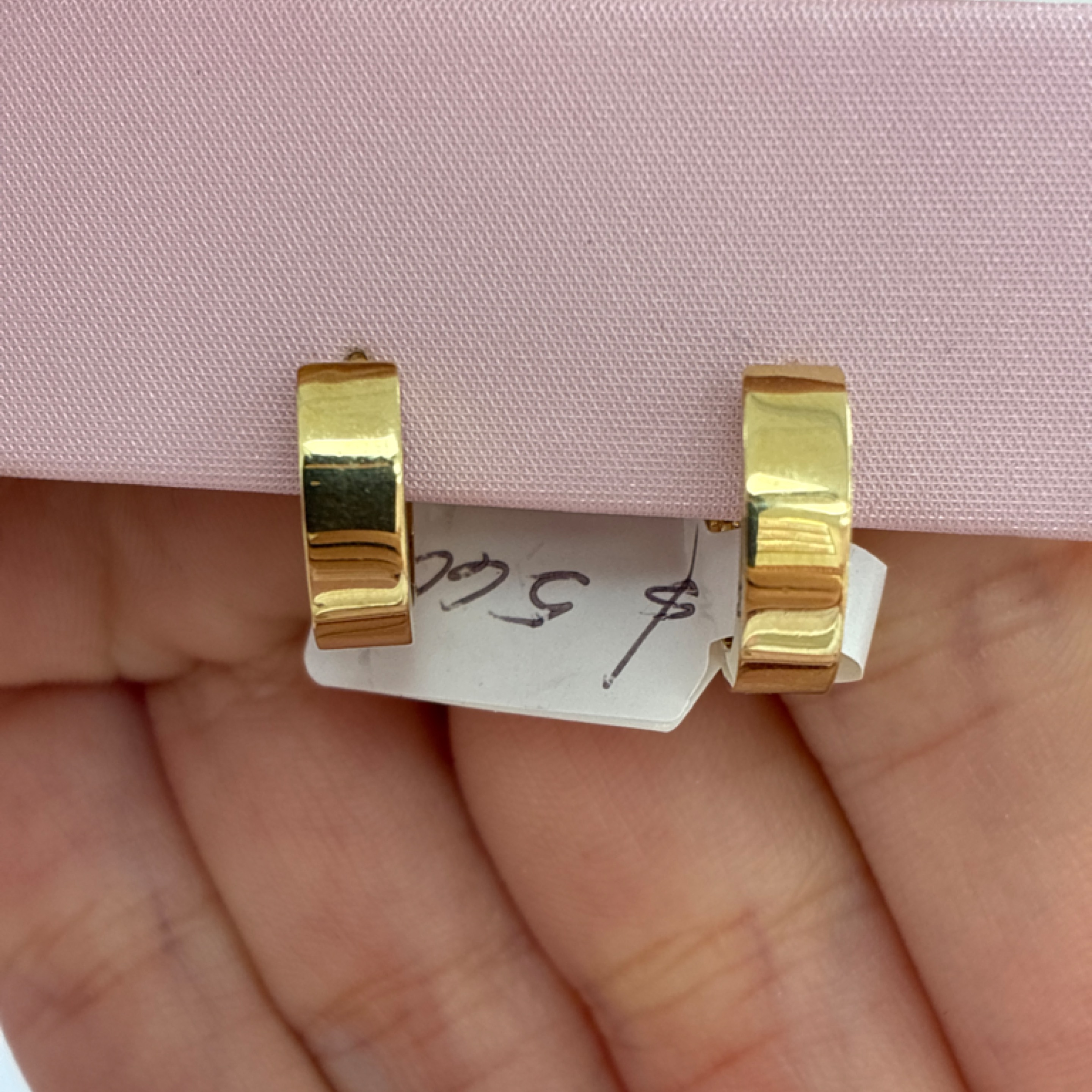 Medium plain hoop 14KT