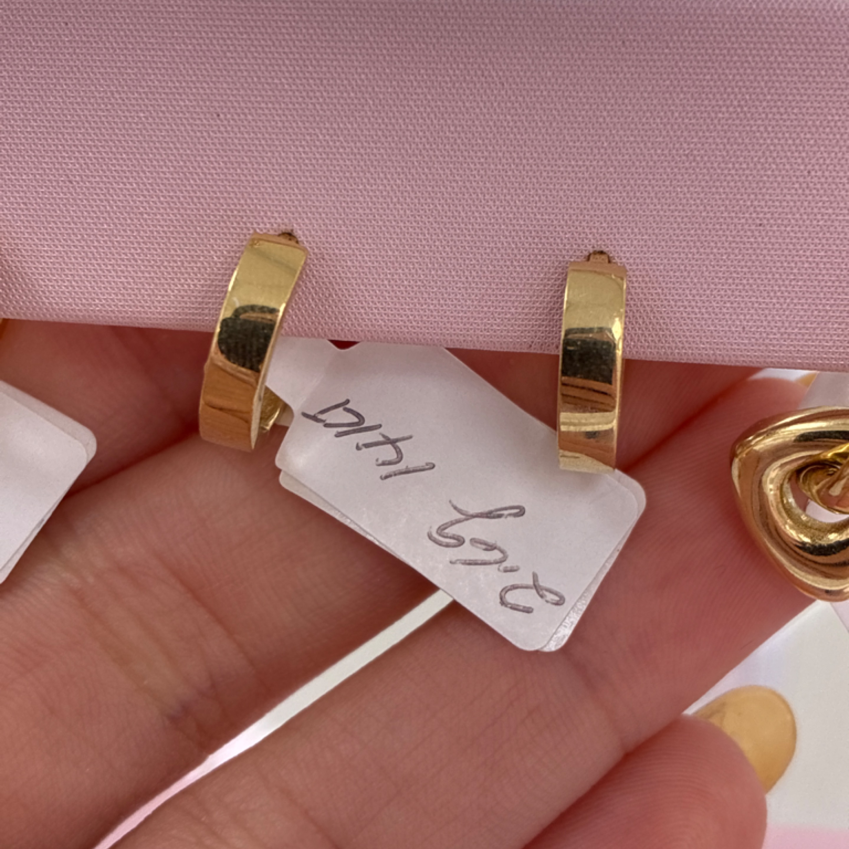 Small baby hoop plain 14KT
