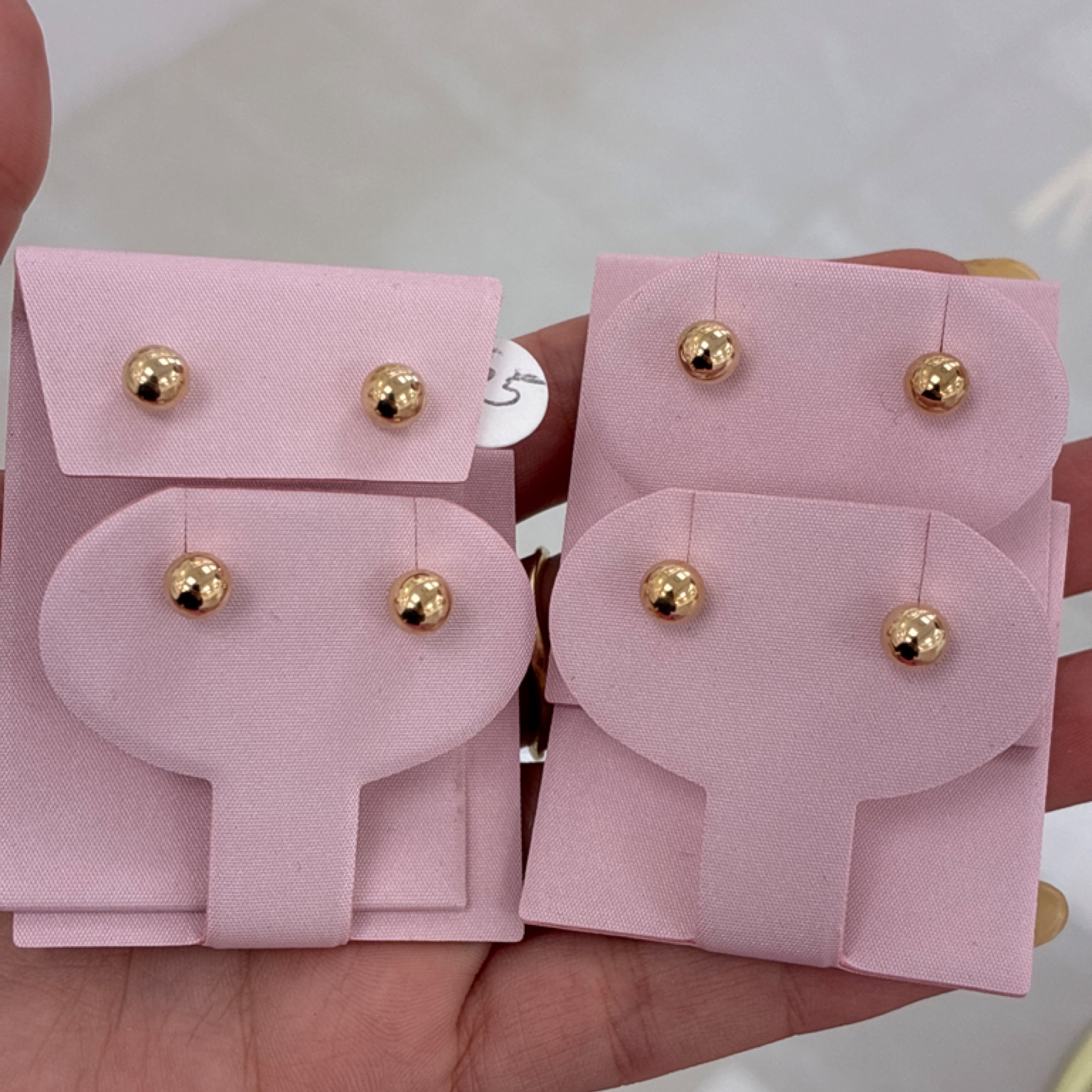 Small Sleeping Earrings 10KT