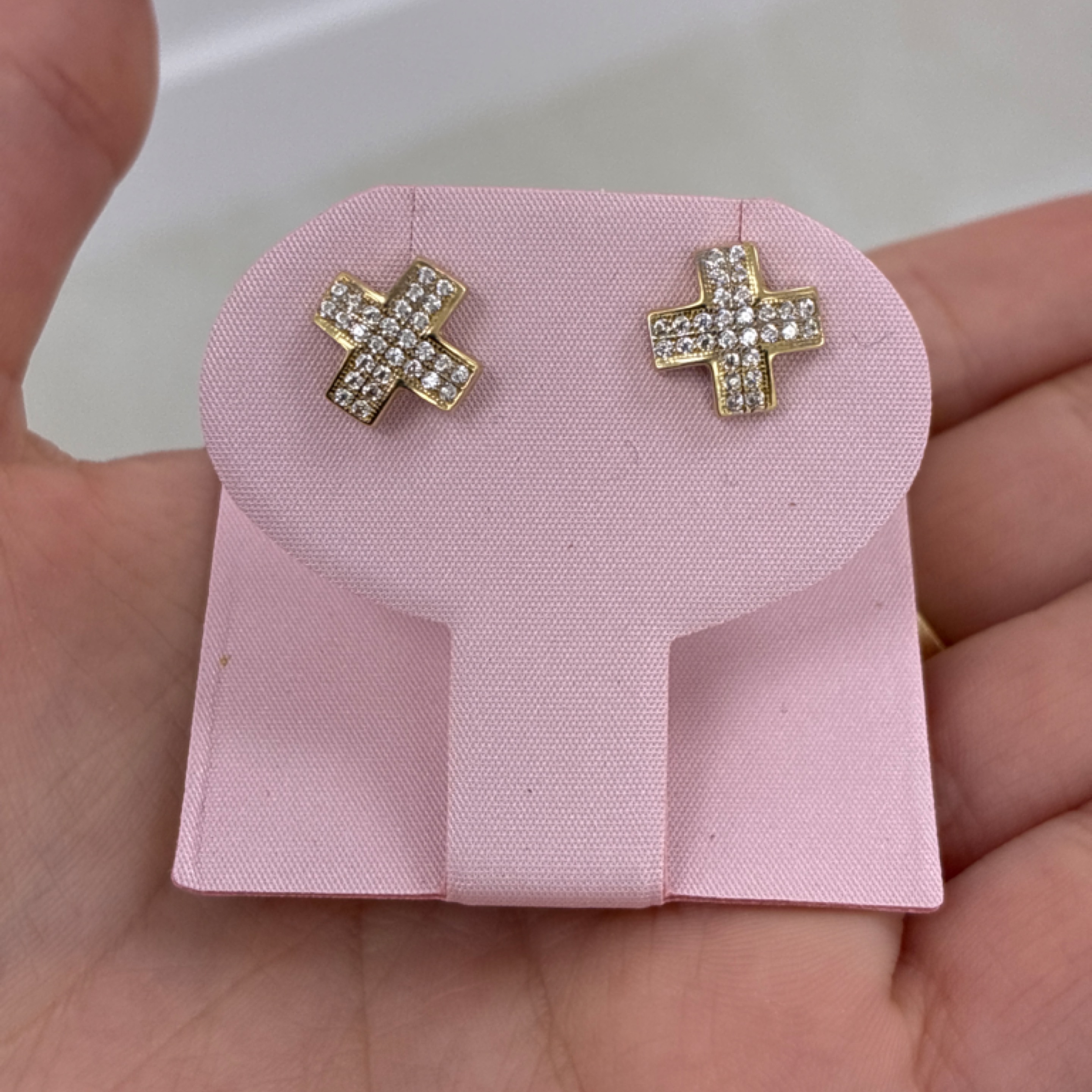 Cross Earrings for Women 10KT