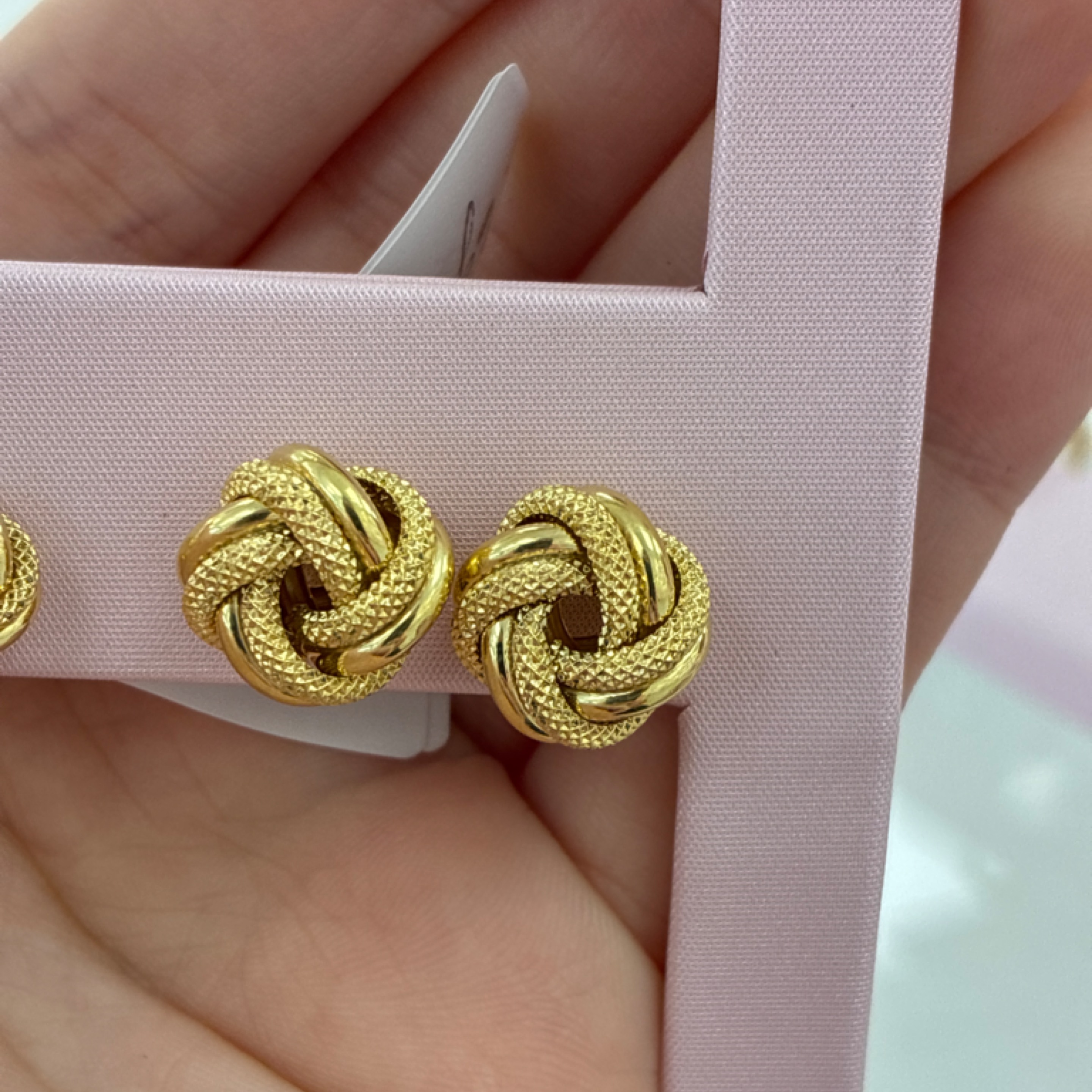 Big knots earrings 10KT