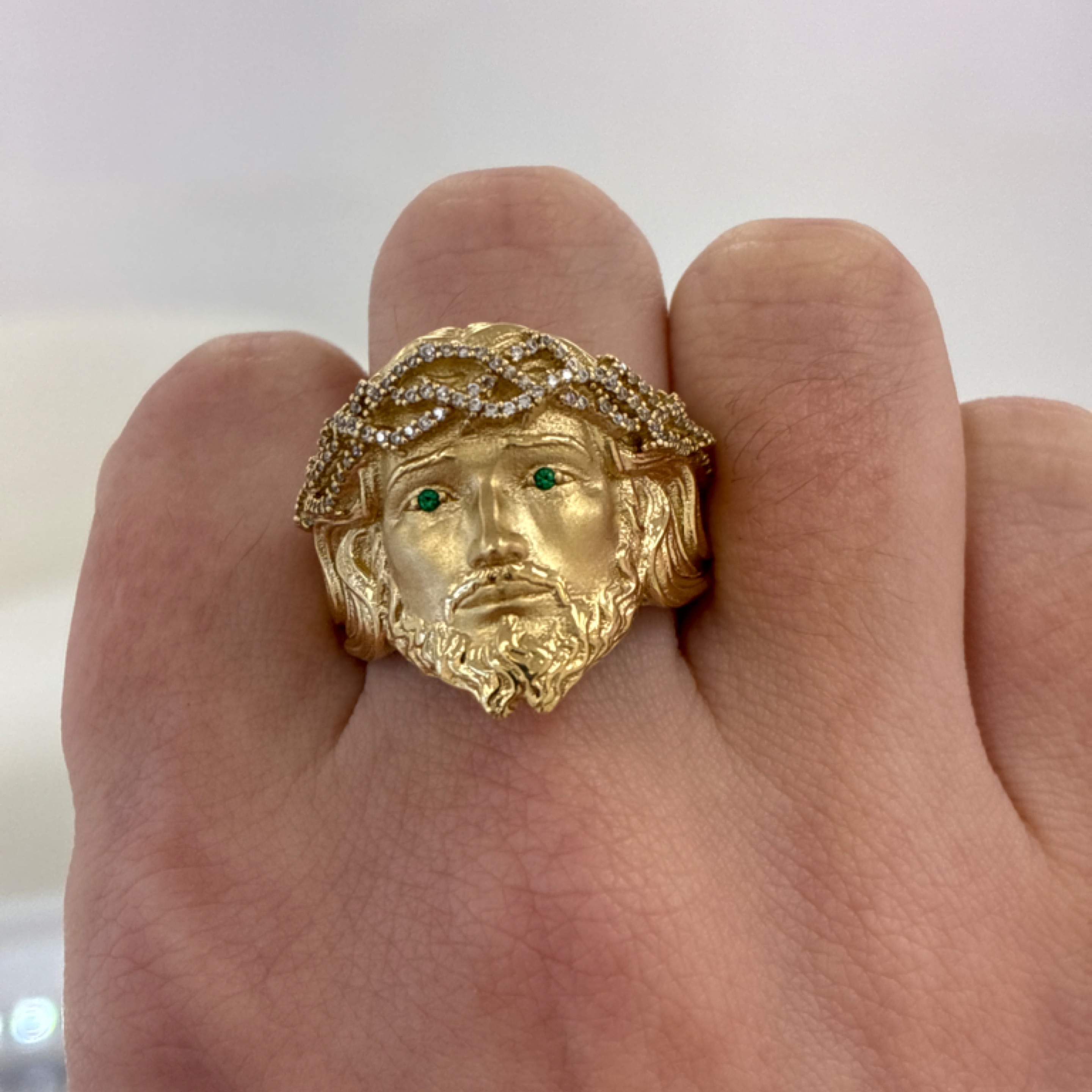 Jesús men ring 14KT 