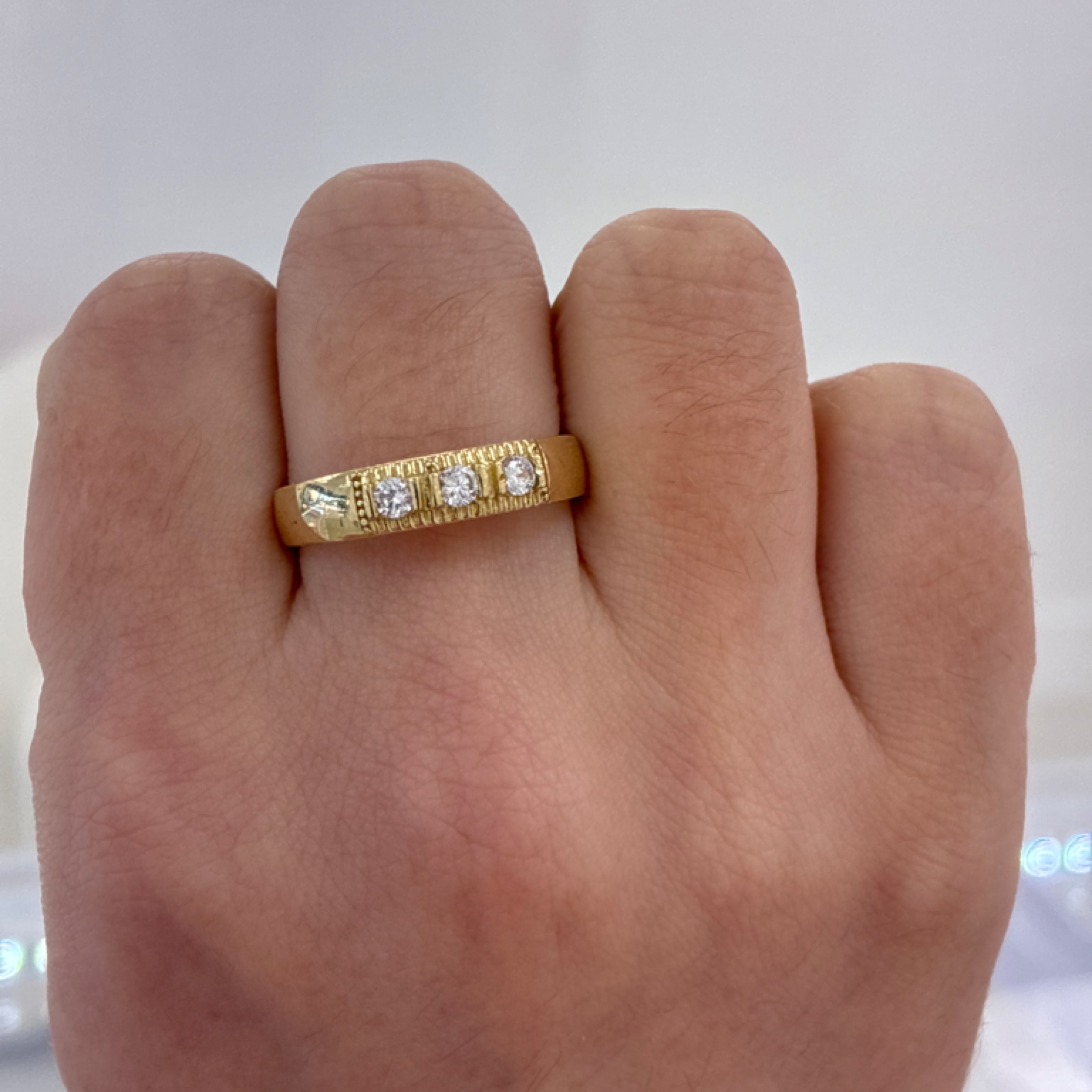 Alliance men ring three ZC 14KT