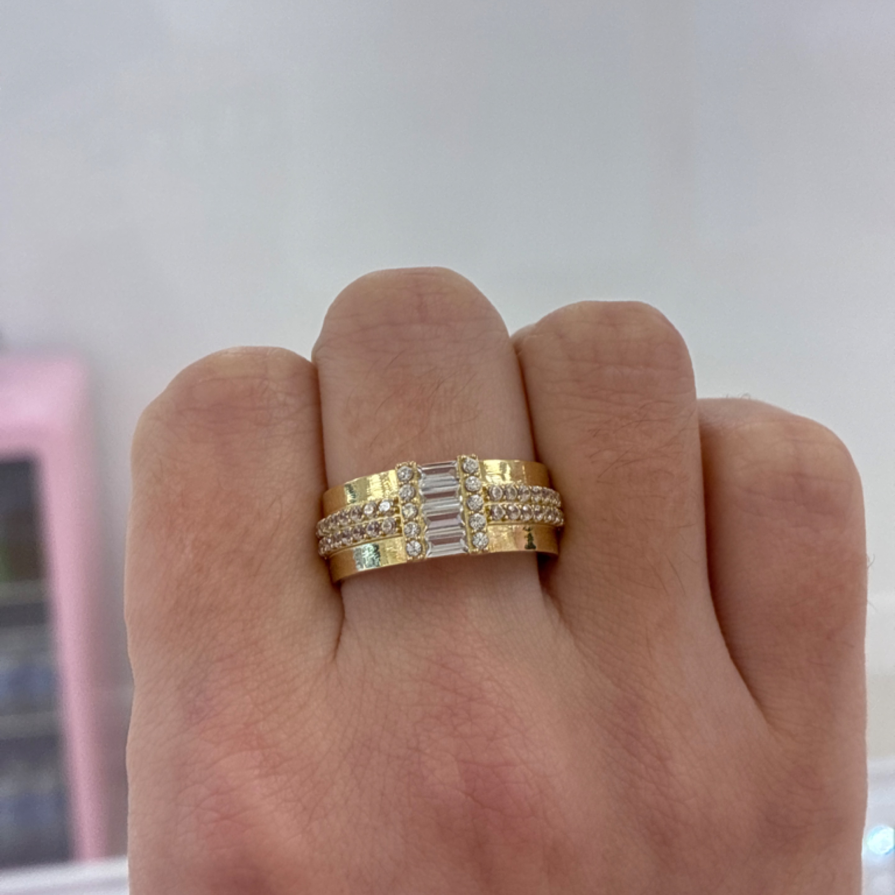 Thick Alliance men ring Zc 14KT