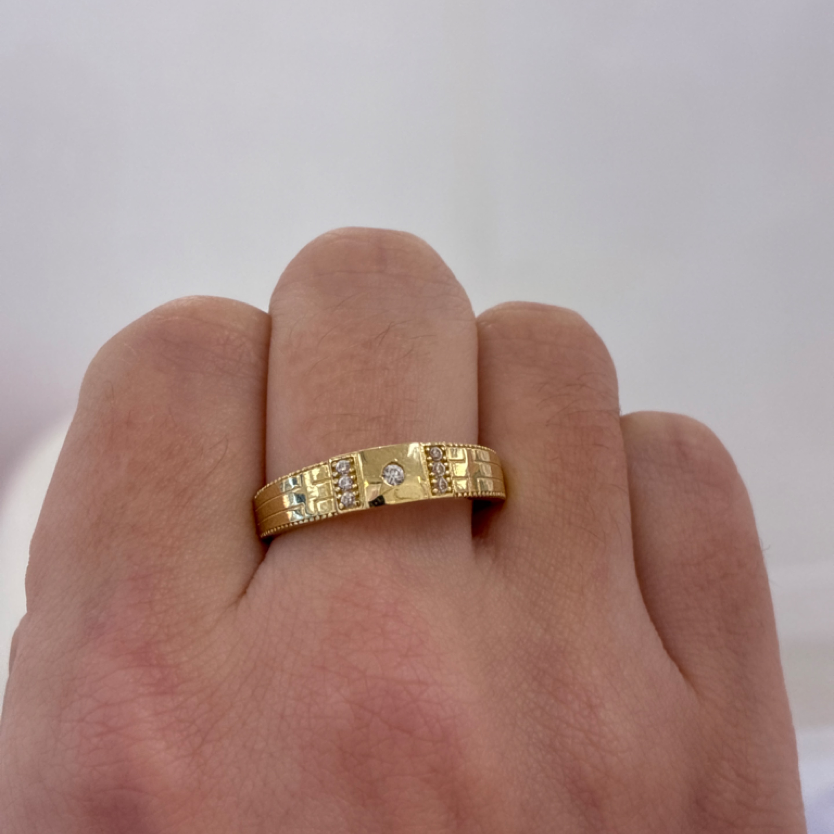 Elegant alliance men ring ZC 14KT