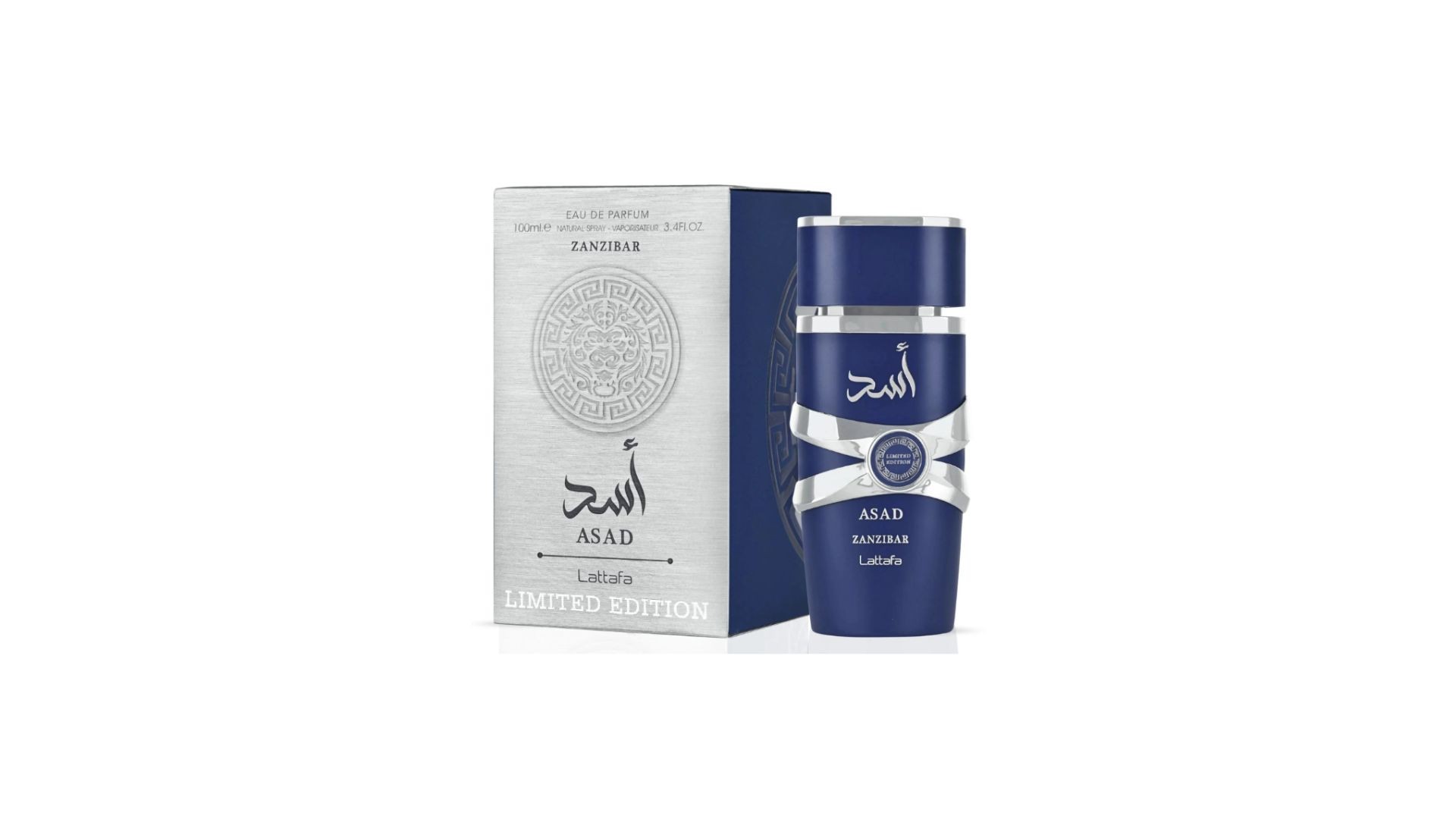 Asad Zanzibar Edición Limitada EDP para hombre 3.4 Fl Oz
