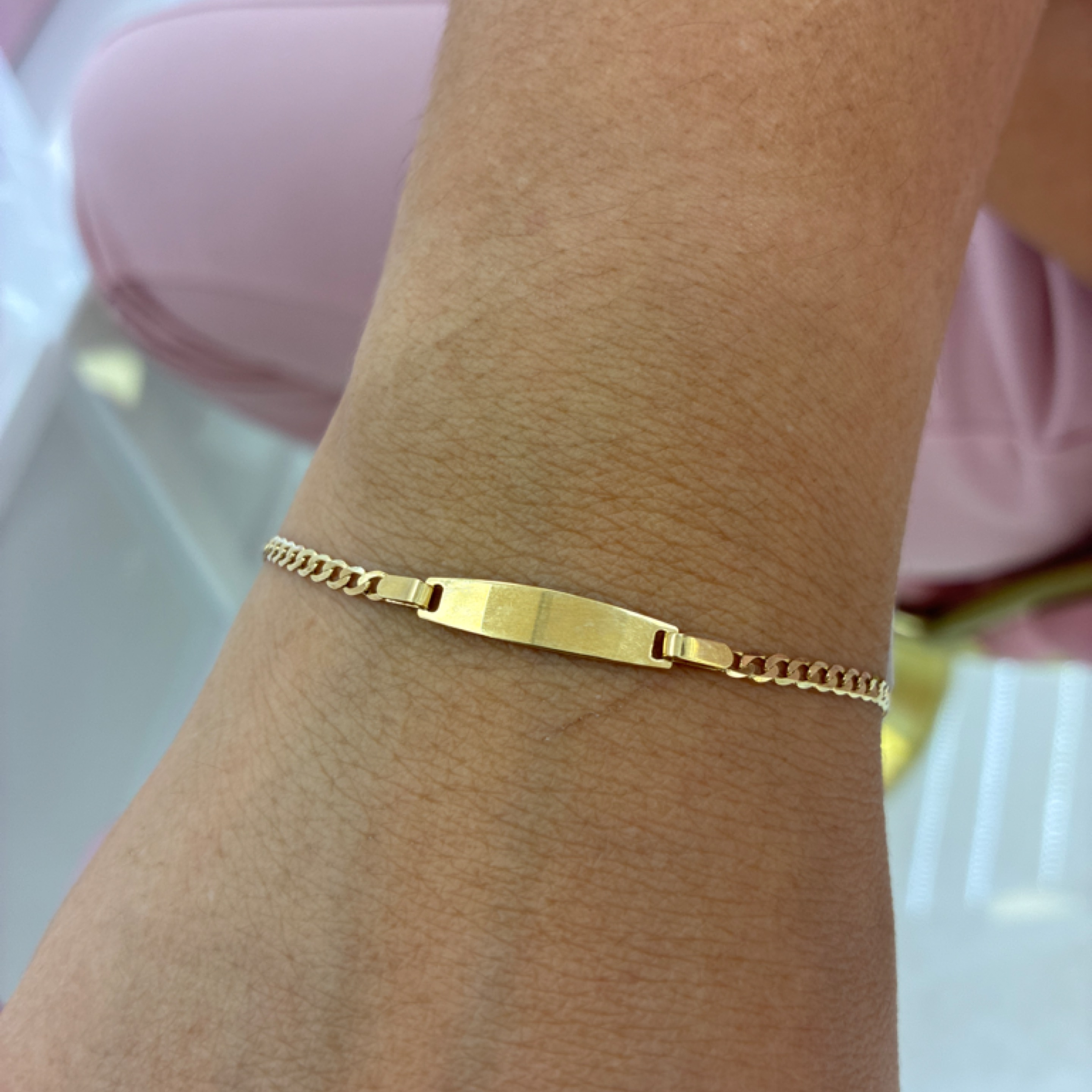 Corte de brillo baby bracelet 2.5mm 14KT