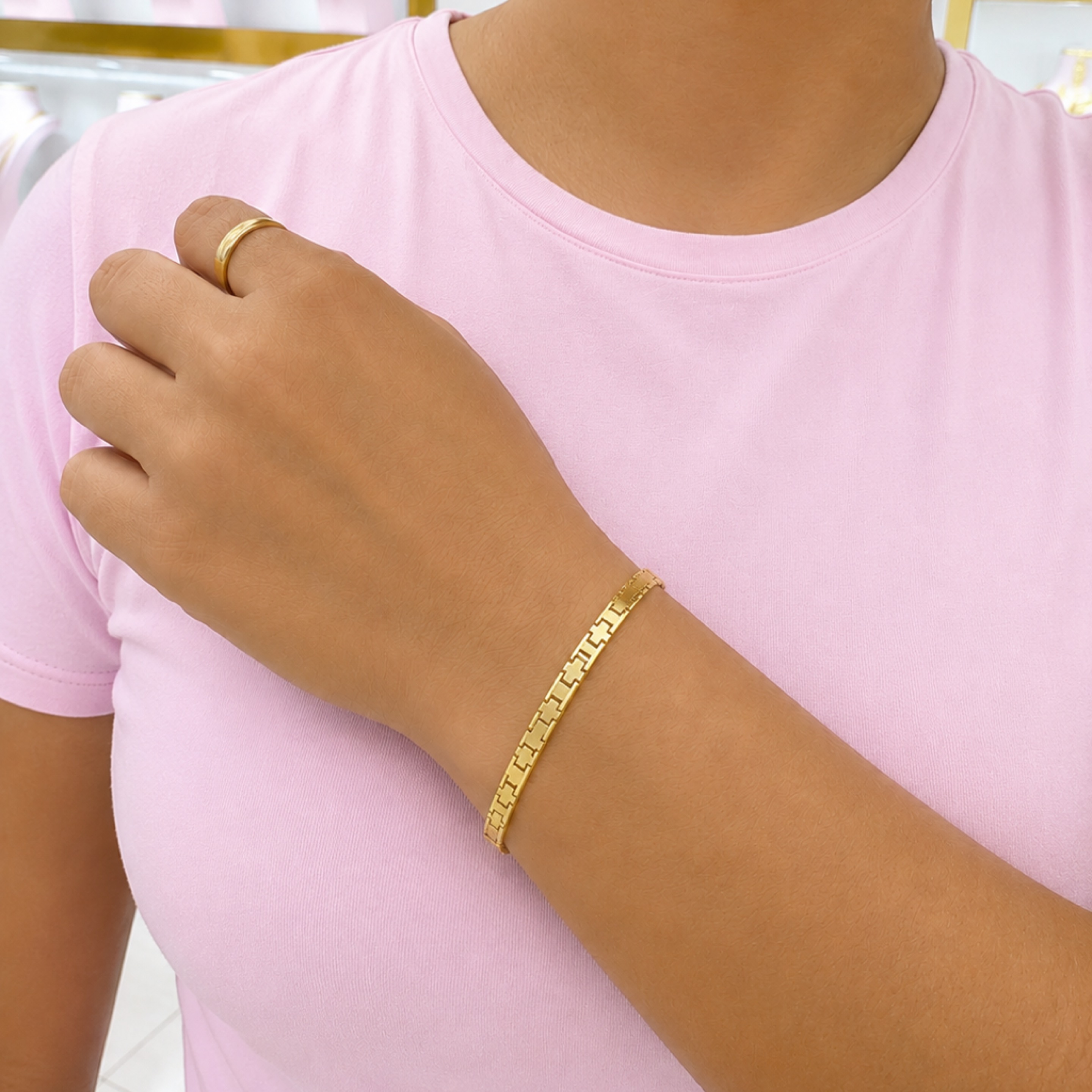Plain bracelet 14KT
