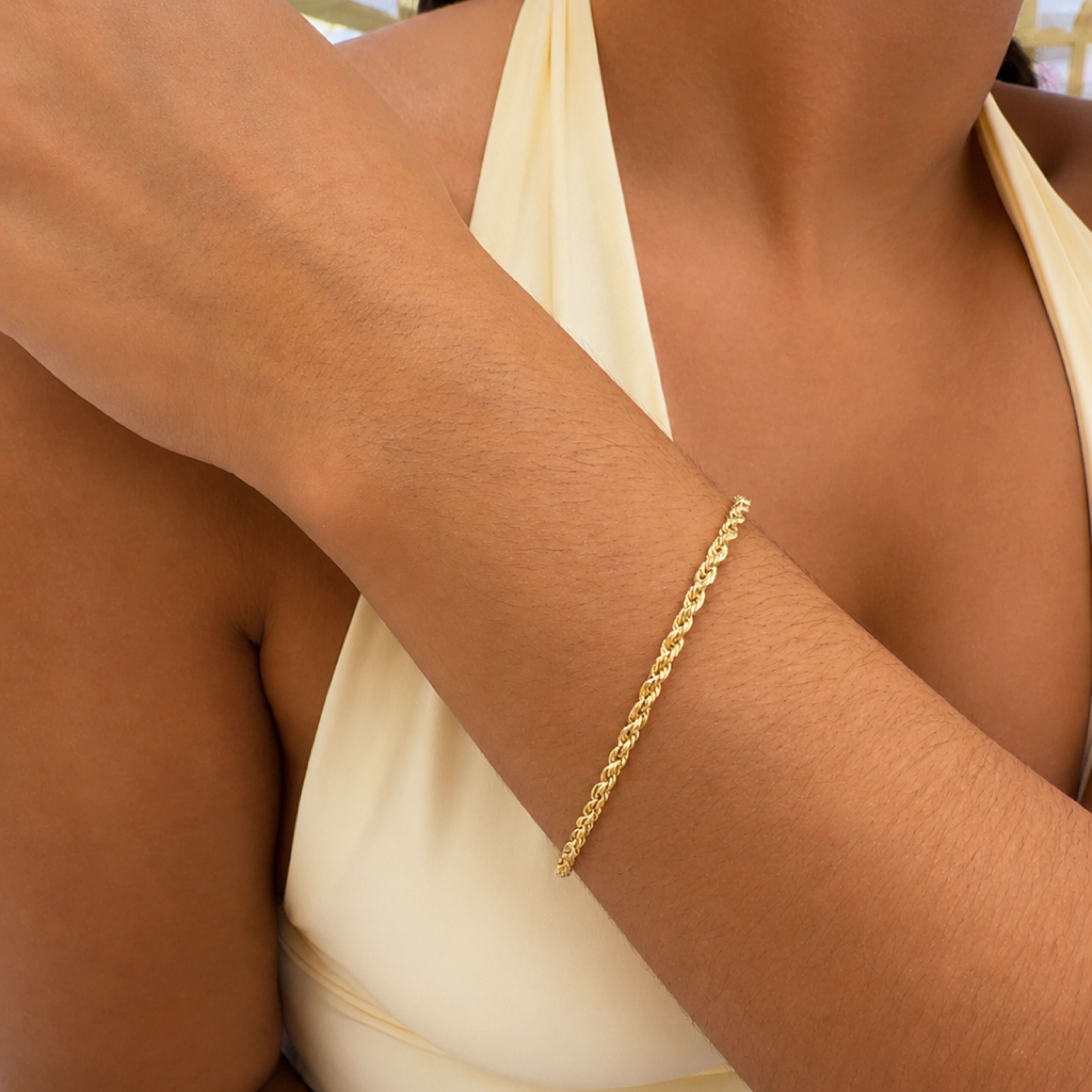Rope bracelet 3mm 10KT