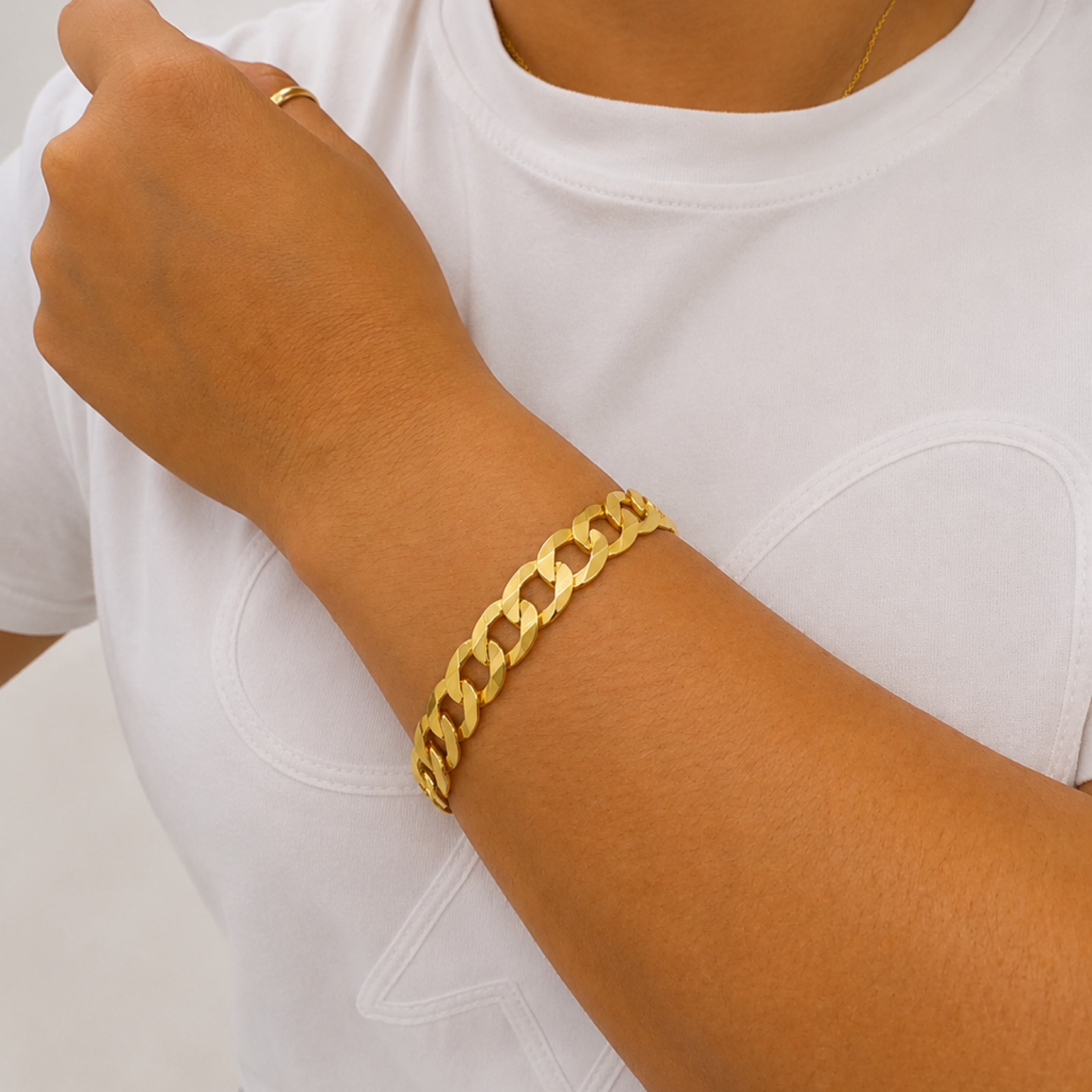 Corte de brillo bracelet 10mm 10KT