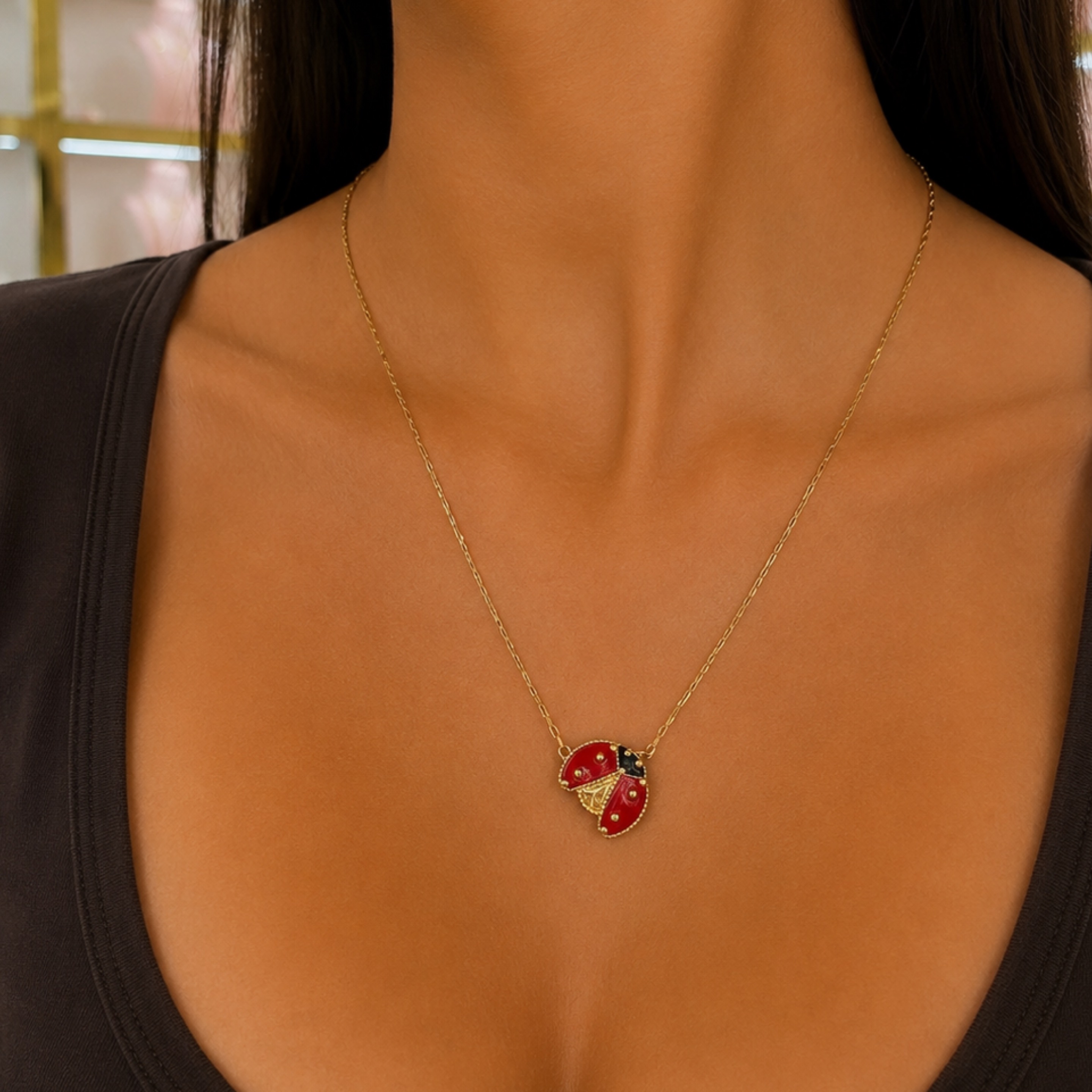 LADY BUG chain 10KT