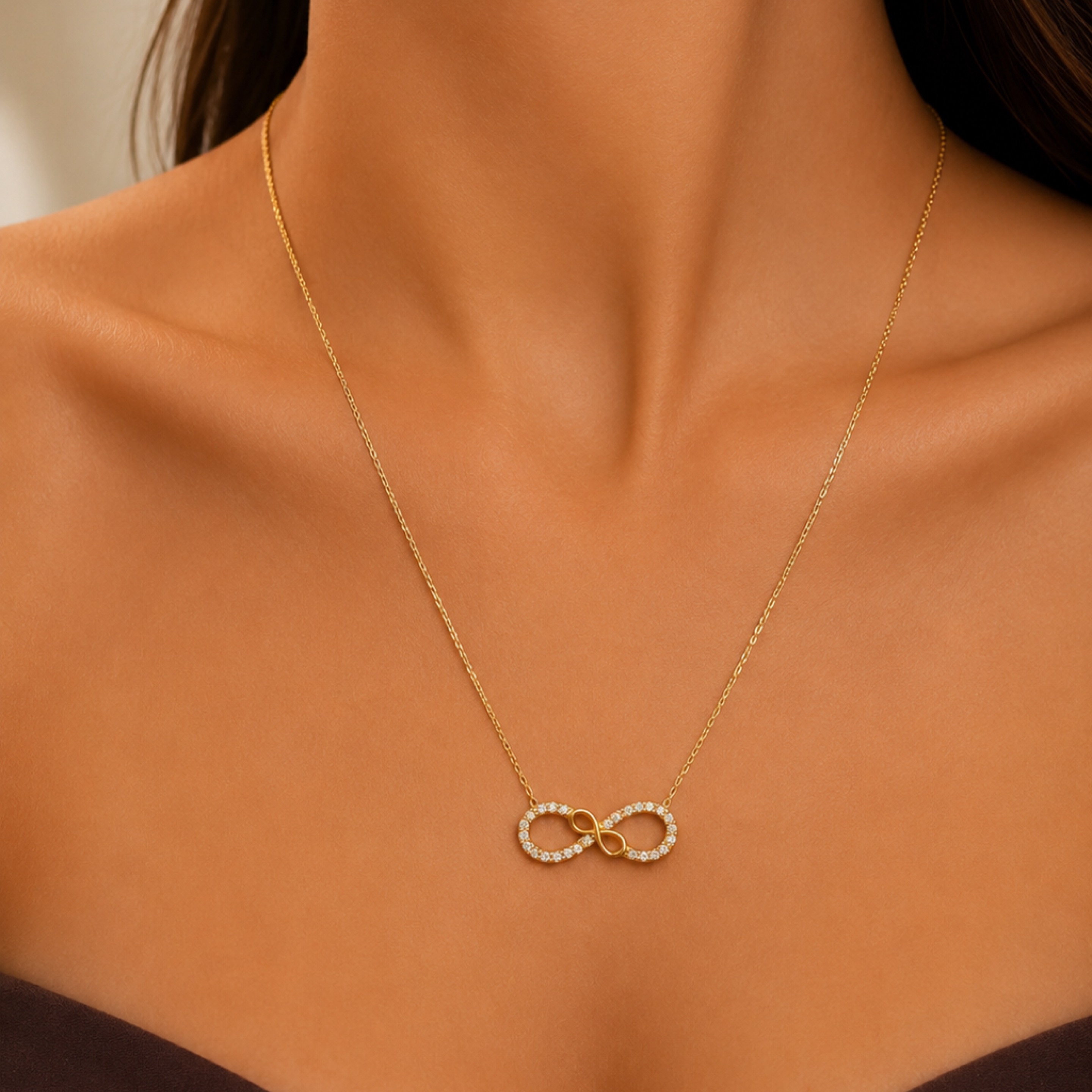 Two infinity chain 14KT