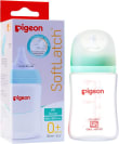 Pigeon SofTouch Feeding Bottle with Silicone Nipple 240ml