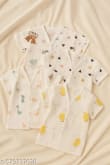 Ben&Jonah 100% Organic Cotton Newborn Jhabla/Vest Pack of 3