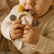 Cubbiekit Natural Wood Teether Ring with Beeswax Finish