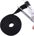 Cable Organizer Clips with Velcro Straps (10-Pack Reusable)