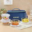 Borosil Glass Storage Container Set (4-piece, 400ml each)