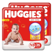 Huggies Little Snugglers (Newborn Size, N, 0-5 kg) - 168 Count Newborn Pack