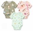 FirstCry Babyoye Cotton-Poly Blend Bodysuit 3-Pack