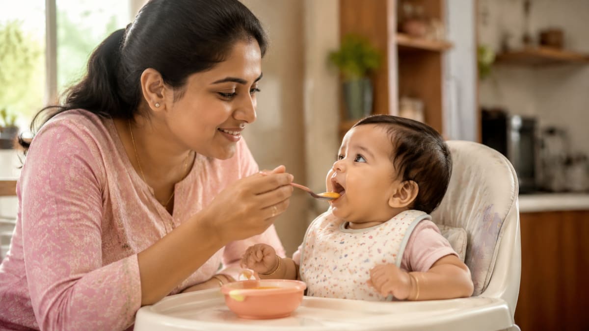 Moong Dal Khichdi for 6-Month-Old: IAP-Approved Recipe with Pressure Cooker Timing