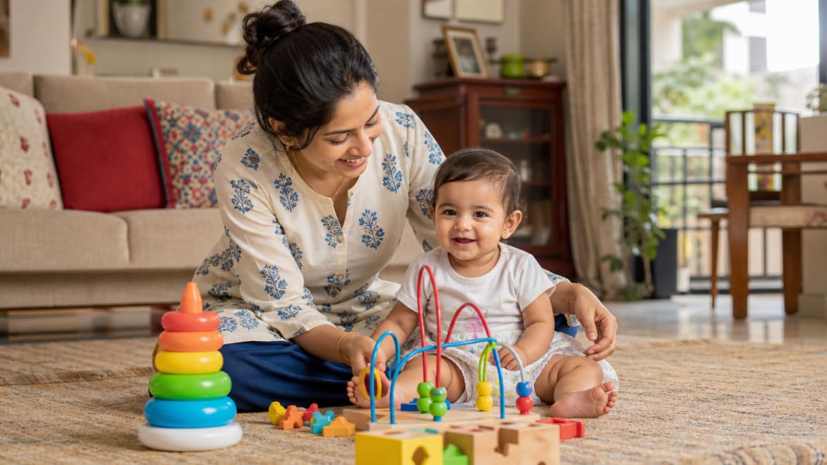 Best Toys for 9-12 Month Babies in India: Development-Matched Guide for Crawling & Standing