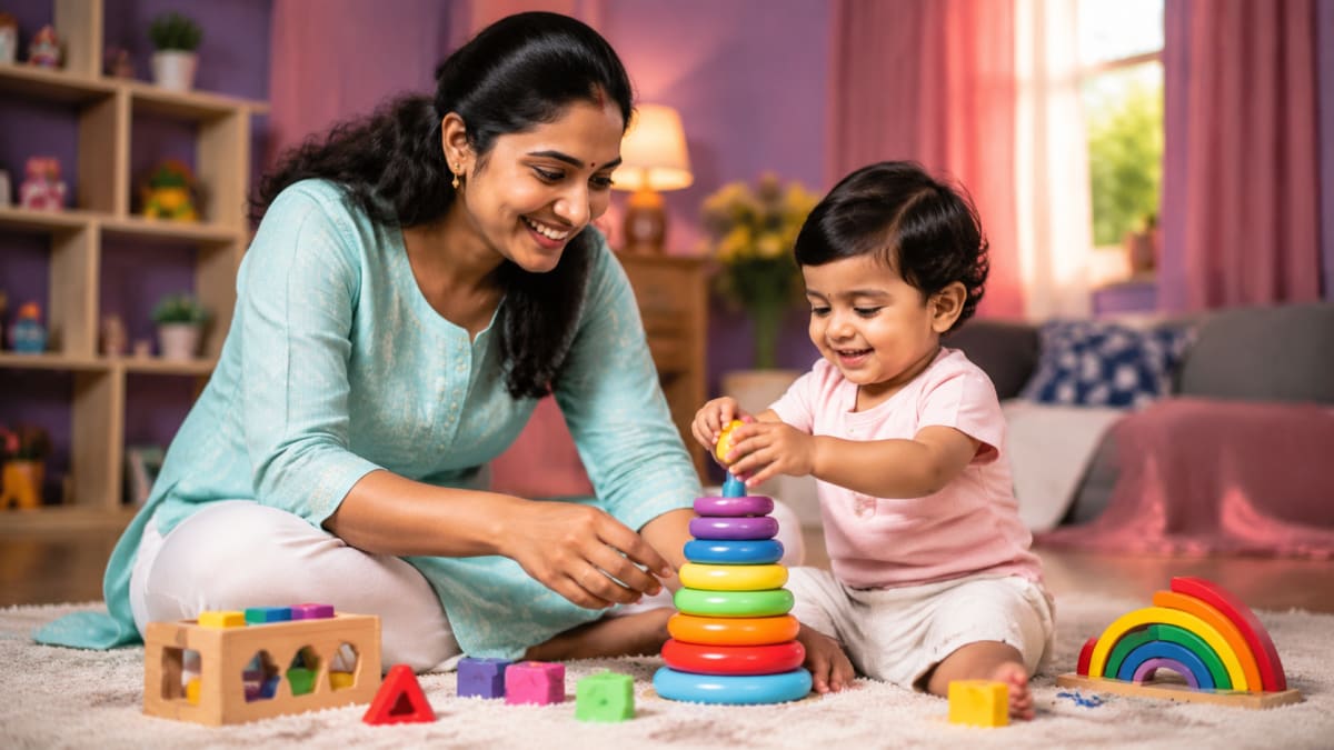 Best Montessori Stacking Toys Under 600 in India 2026 - Hand-Eye Coordination for 9-18 Months