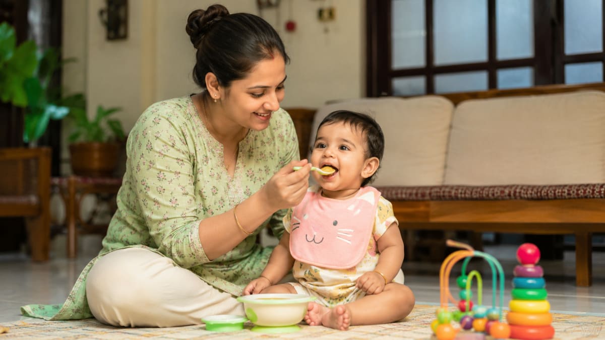 Pumpkin Moong Dal Khichdi for 8-Month Babies: 15-Minute Pressure Cooker Recipe + Nutrition Guide