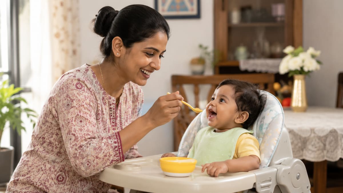 Khichdi Recipe for 9 Month Baby: Step-by-Step with Peas & Moong Dal (IAP-Approved)