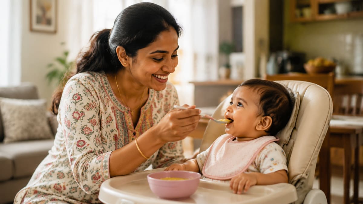 Pumpkin Ragi Porridge for 7+ Month Babies: IAP-Approved Recipe with Pressure Cooker Method