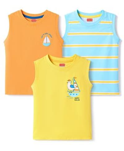 Babyhug Zero Half Sleeves Vests Pack of 3 for Babies — buy on Amazon India