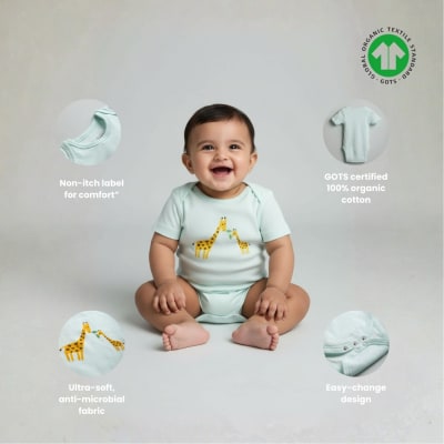 Miniware Organic Cotton GOTS Certified Baby Sun Cap — buy on Amazon India