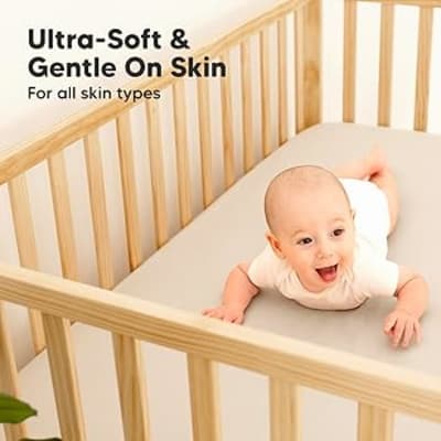 Kuddly Bamboo Crib Sheet Fitted Waterproof 52x28 inch — buy on Amazon India