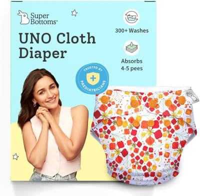 SuperBottoms Reusable Cloth Diapers with Dry Feel Pads - Combo Pack — buy on Amazon India
