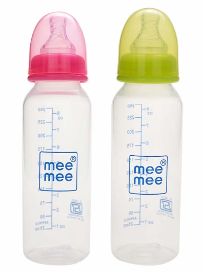 Mee Mee Dual Colour Feeding Bottle with Handle — buy on Amazon India