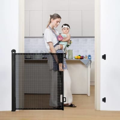 Baby Safety Gate - Retractable Mesh 90-150cm — buy on Amazon India