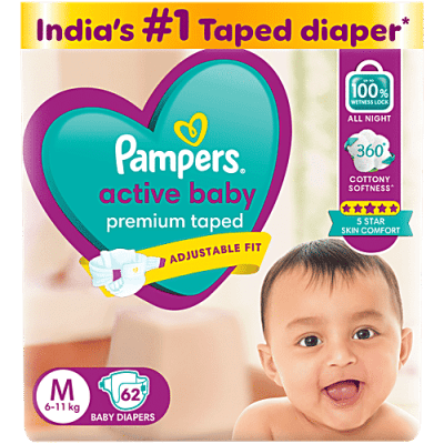 Pampers Active Baby Diaper Pants (Pack of 46) — buy on Amazon India