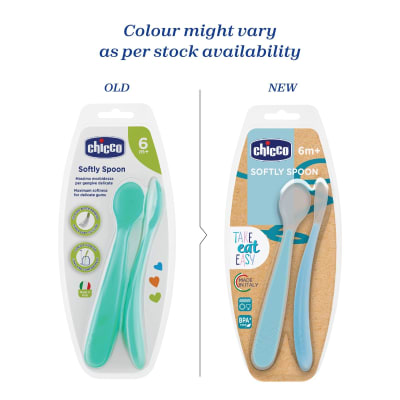 Chicco Soft Silicone Spoon Set (Pack of 2) — buy on Amazon India