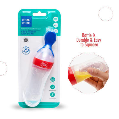 Mee Mee Food Grade Silicone Feeders with Spoon (Pack of 3) — buy on Amazon India