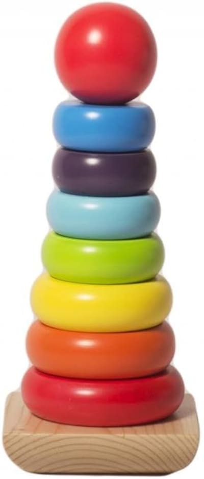 Shumee Wooden Stacking Ring Toy with Non-Toxic Paint — buy on Amazon India