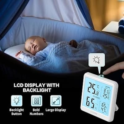 Digital Room Thermometer with LCD Display (Battery Operated) — buy on Amazon India