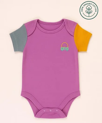 FirstCry Organic Cotton Bodysuits and Rompers Pack of 3 — buy on Amazon India