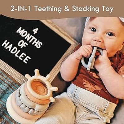 Moonkie Wooden Teething Toy — buy on Amazon India