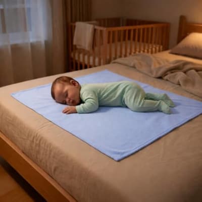 Bornbabies Waterproof Anti-Fungal Crib Mattress Protector — buy on Amazon India