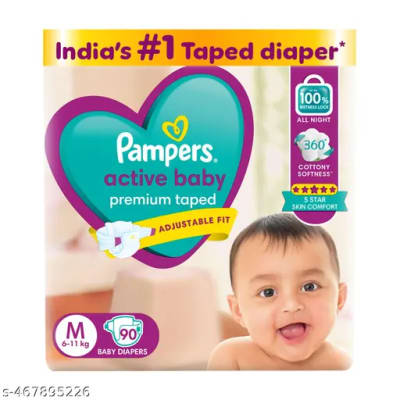 Pampers Active Baby Pants Diapers (Newborn & Small) — buy on Amazon India