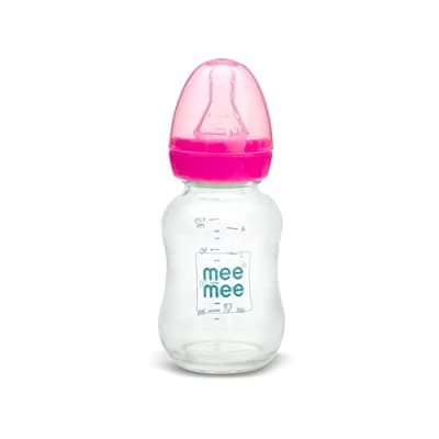 Mee Mee Premium Glass Baby Feeding Bottle 120ml — buy on Amazon India