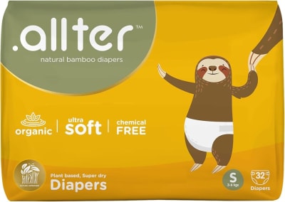 Allter Bamboo Eco-Friendly Diapers Size 4 (9–14 kg) 30 Diapers — buy on Amazon India